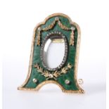 A SMALL DIAMOND AND ENAMEL PHOTOGRAPH, IN FABERGE STYLE