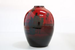 A ROYAL DOULTON FLAMBE VASE