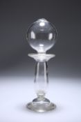 A LACE MAKERS GLASS LAMP, 18TH/19TH CENTURY