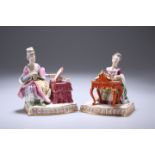 A PAIR OF MEISSEN FIGURES, LATE 19TH CENTURY