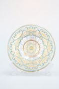 A VENETIAN ENAMEL AND GILT PAINTED DISH, MURANO, LATE 19th CENTURY,