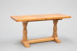 A MOUSEMAN OAK COFFEE TABLE