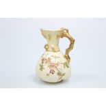 A ROYAL WORCESTER BLUSH IVORY JUG, 1891