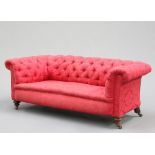 A VICTORIAN BUTTON-BACK CHESTERFIELD SOFA