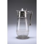 A FINE VICTORIAN SILVER-MOUNTED CLARET JUG