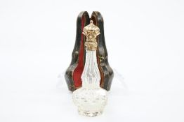 A 19th CENTURY GOLD-MOUNTED CUT-GLASS SCENT BOTTLE, POSSIBLY FRENCH