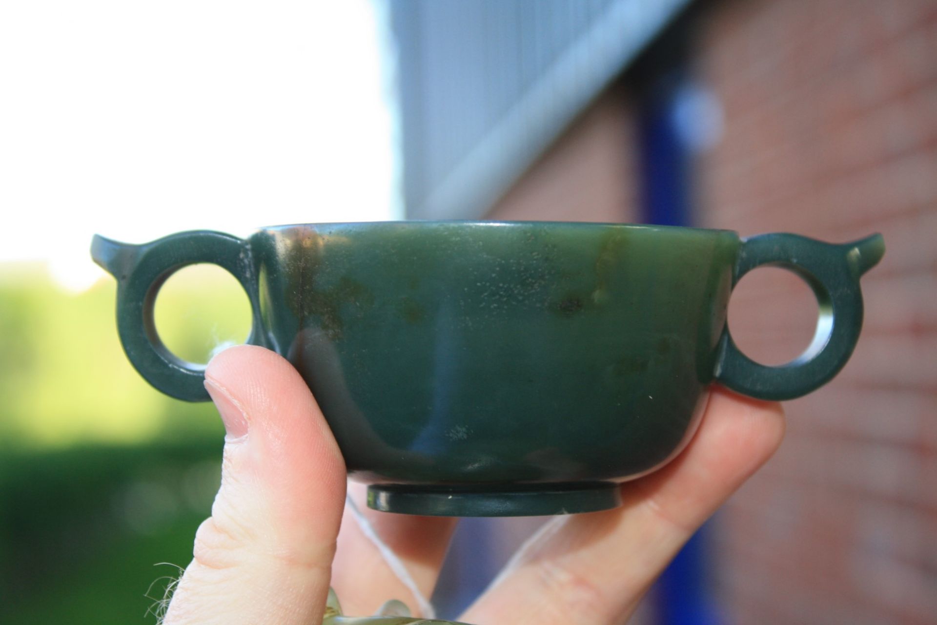 A CHINESE JADE CENSER - Bild 5 aus 10