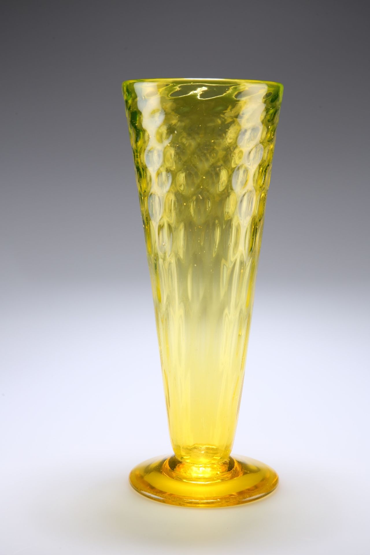 THOMAS WEBB & SONS - A 1930'S "GAY GLASS" RANGE VASE