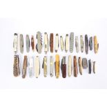 A COLLECTION OF THIRTY SMALL PENKNIVES