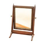 A GEORGE III MAHOGANY TOILET MIRROR, 18TH CENTURY