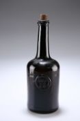 AN OXFORD COLLEGE OLIVE GLASS COMMON ROOM WINE BOTTLE