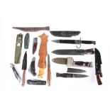 COLLECTION OF SIXTEEN KNIVES AND PENKNIVES, including William Rodgers