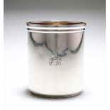 A VICTORIAN SILVER BEAKER OF FINE QUALITY