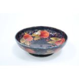 A MOORCROFT POTTERY POMEGRANATE PATTERN FRUIT BOWL