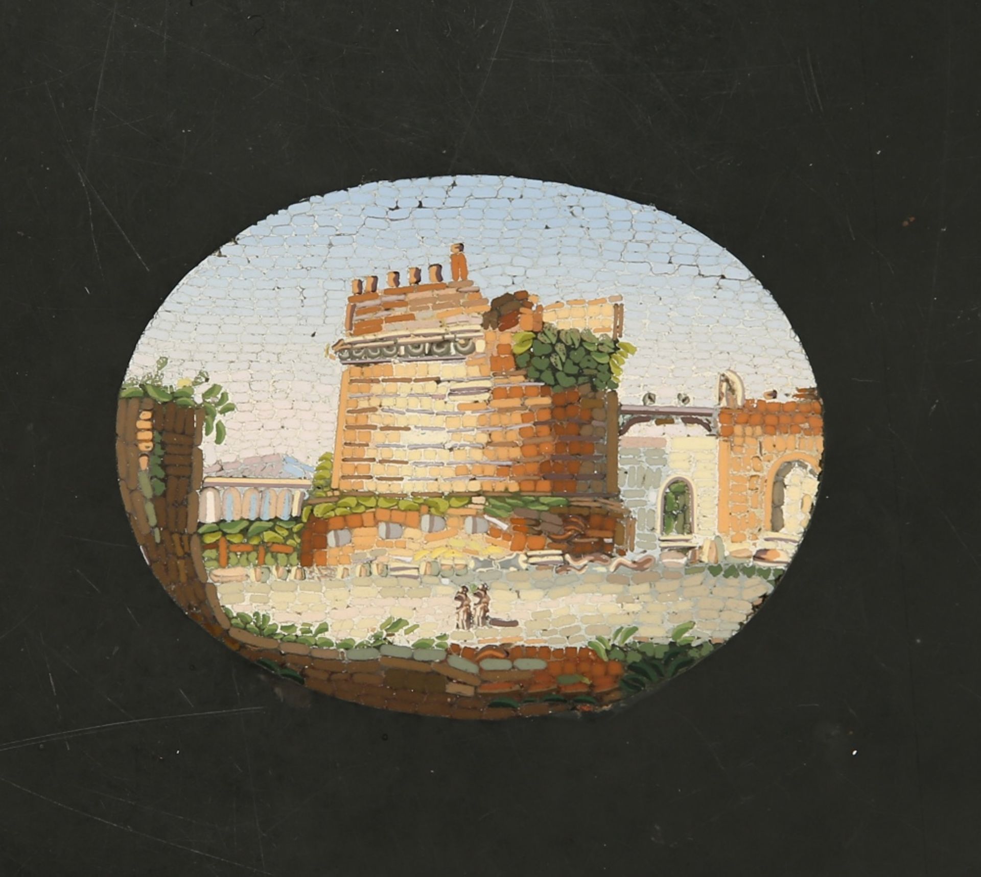 A MID 19TH CENTURY ITALIAN MICRO MOSAIC TABLE TOP - Bild 8 aus 8