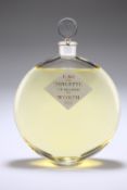 A LARGE BOTTLE OF WORTH EAU DE TOILETTE