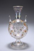 A LARGE MOSER ART NOUVEAU GLASS VASE