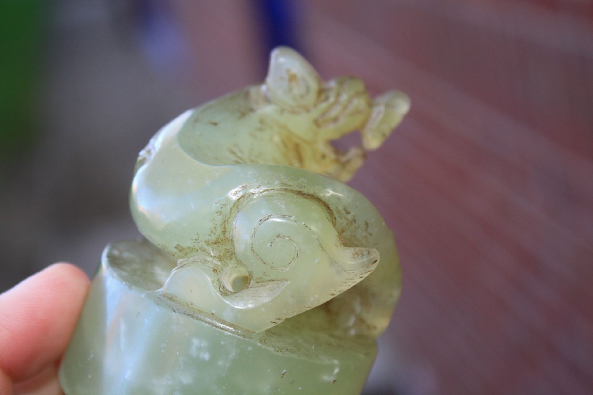 A CHINESE JADE CENSER - Bild 8 aus 10