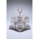 A HANDSOME WILLIAM IV SILVER-PLATED CRUET, c. 1830