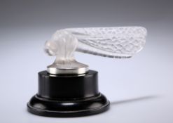 PETIT LIBELLULE - A LALIQUE CAR MASCOT IN A SILVER COLLAR