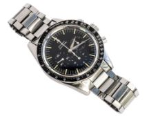 A RARE GENTLEMANS OMEGA SPEEDMASTER BRACELET WATCH, CIRCA 1961