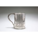 A VICTORIAN SILVER TANKARD, WALTER & JOHN BARNARD, LONDON 1890