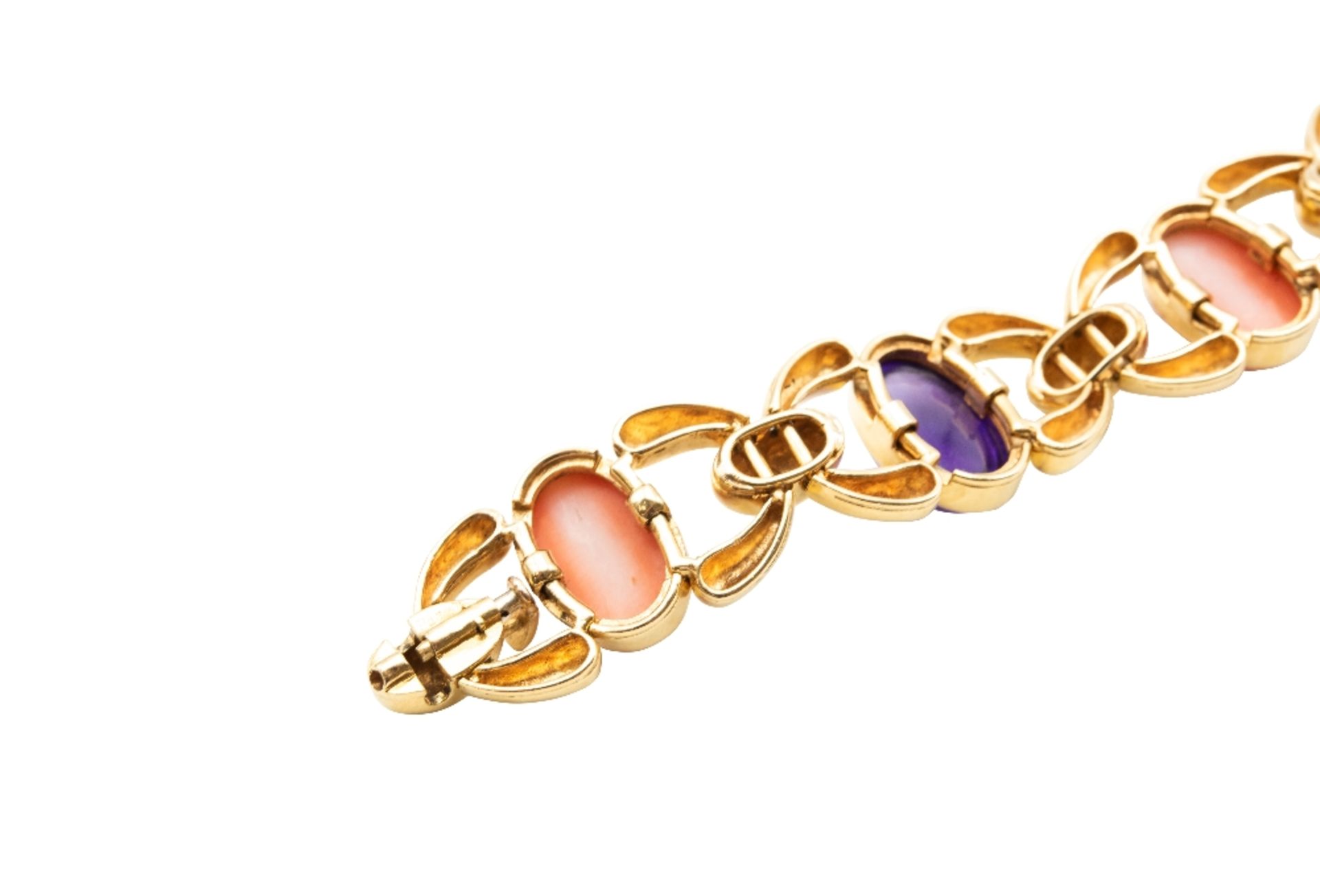 AN AMETHYST AND CORAL BRACELET, BY CARTIER - Bild 4 aus 5