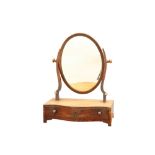 A GEORGE III MAHOGANY TOILET MIRROR