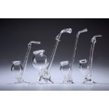 FOUR PORT (OR BRANDY) GLASS PIPES