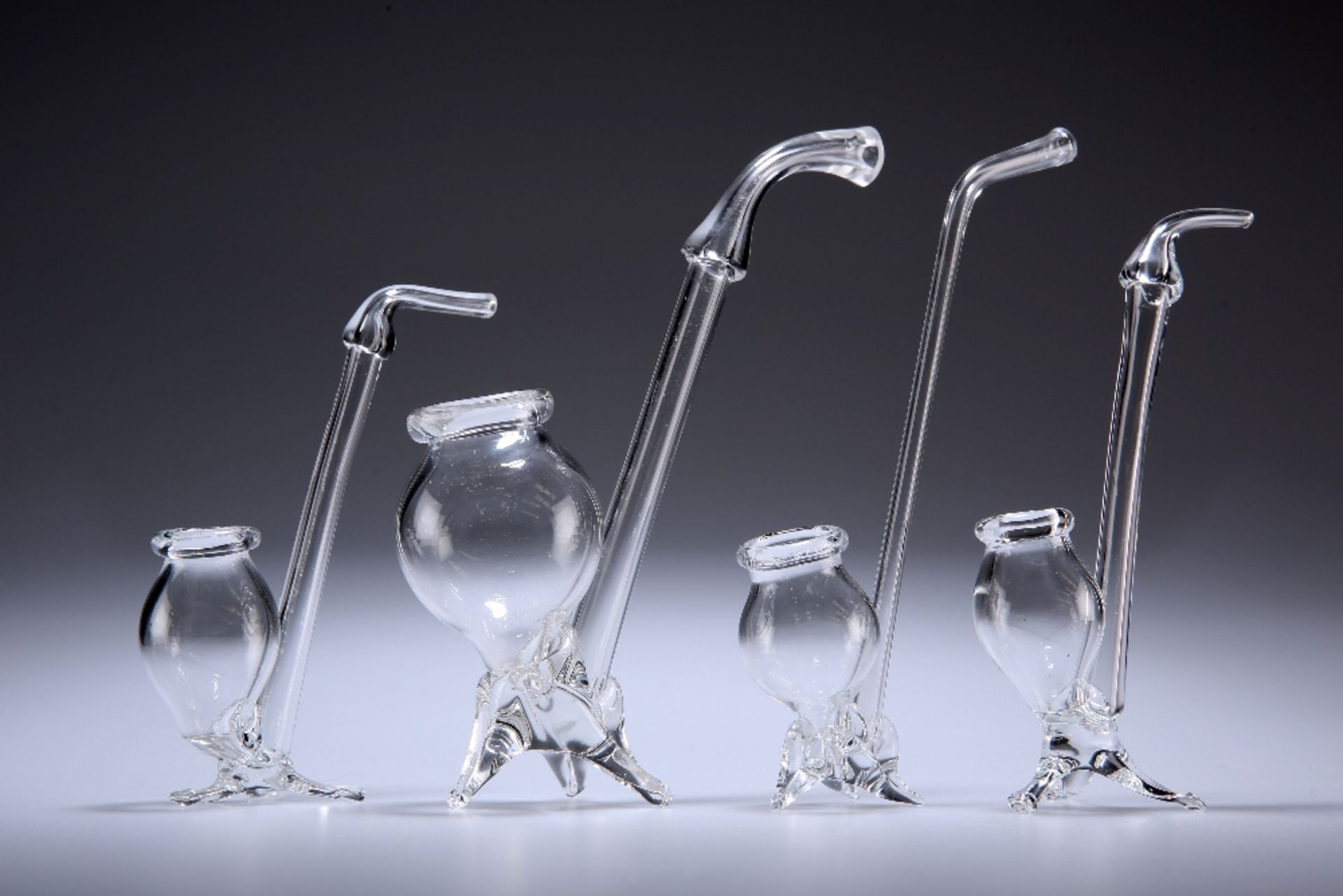 FOUR PORT (OR BRANDY) GLASS PIPES