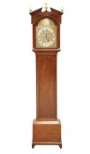 A GEORGE III SCOTTISH MAHOGANY EIGHT-DAY LONGCASE CLOCK