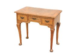 A WALNUT LOWBOY, EARLY 18TH CENTURY AND LATER