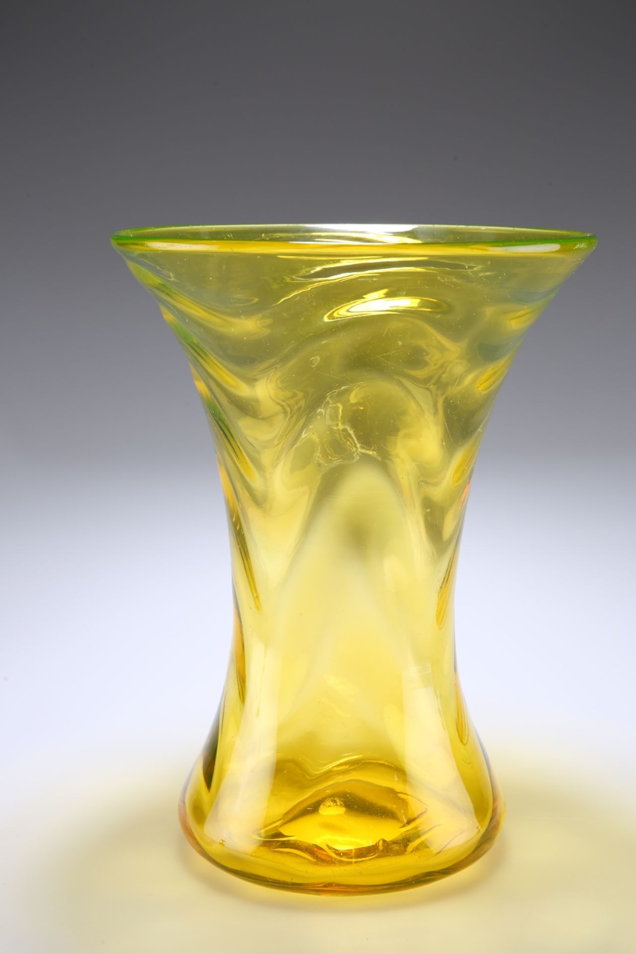 THOMAS WEBB & SONS - A 1930'S "GAY GLASS" RANGE VASE