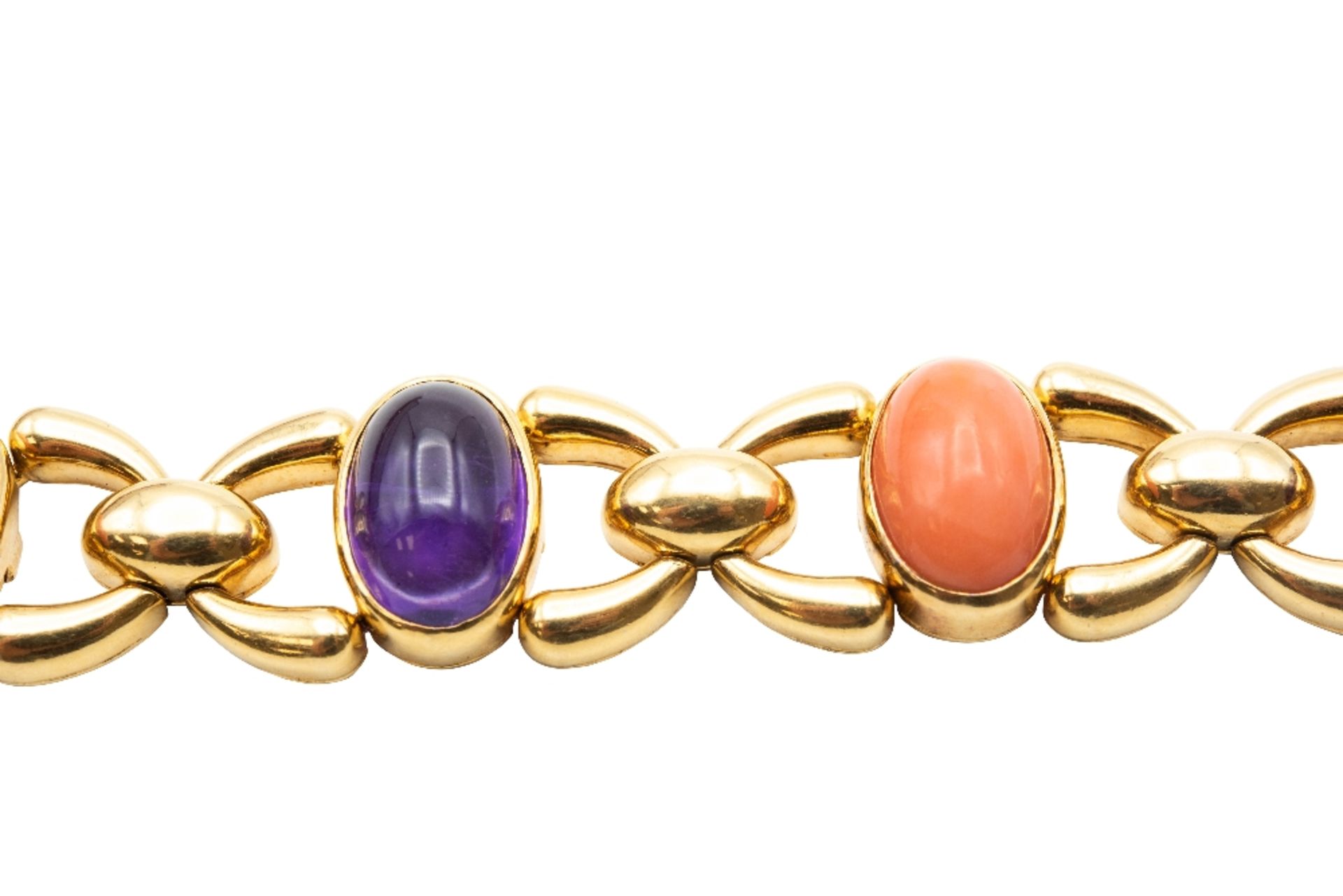 AN AMETHYST AND CORAL BRACELET, BY CARTIER - Bild 5 aus 5