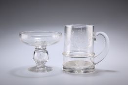 TWO PIECES OF ROYAL COMMEMORATIVE GLASS BY THOMAS GOODE