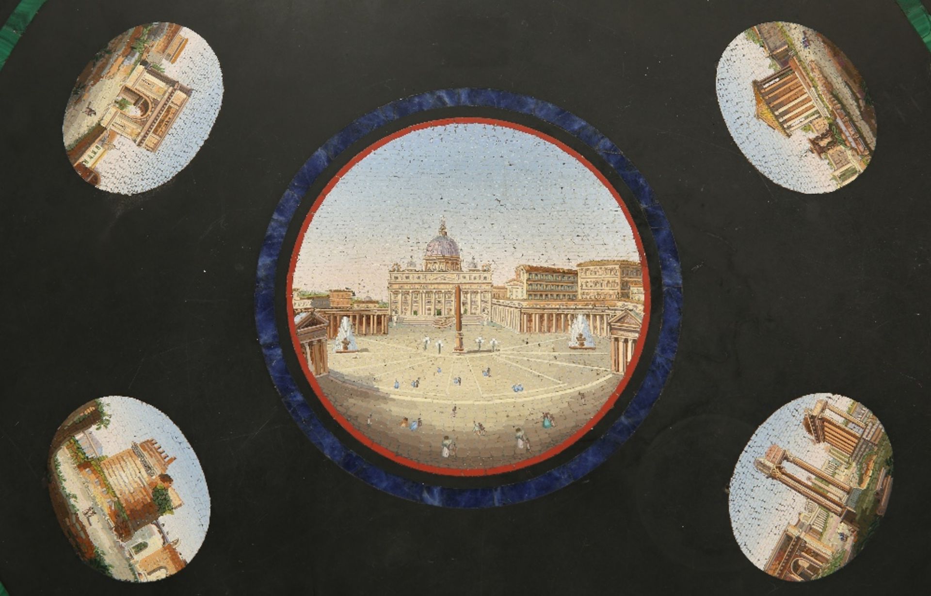 A MID 19TH CENTURY ITALIAN MICRO MOSAIC TABLE TOP - Bild 2 aus 8