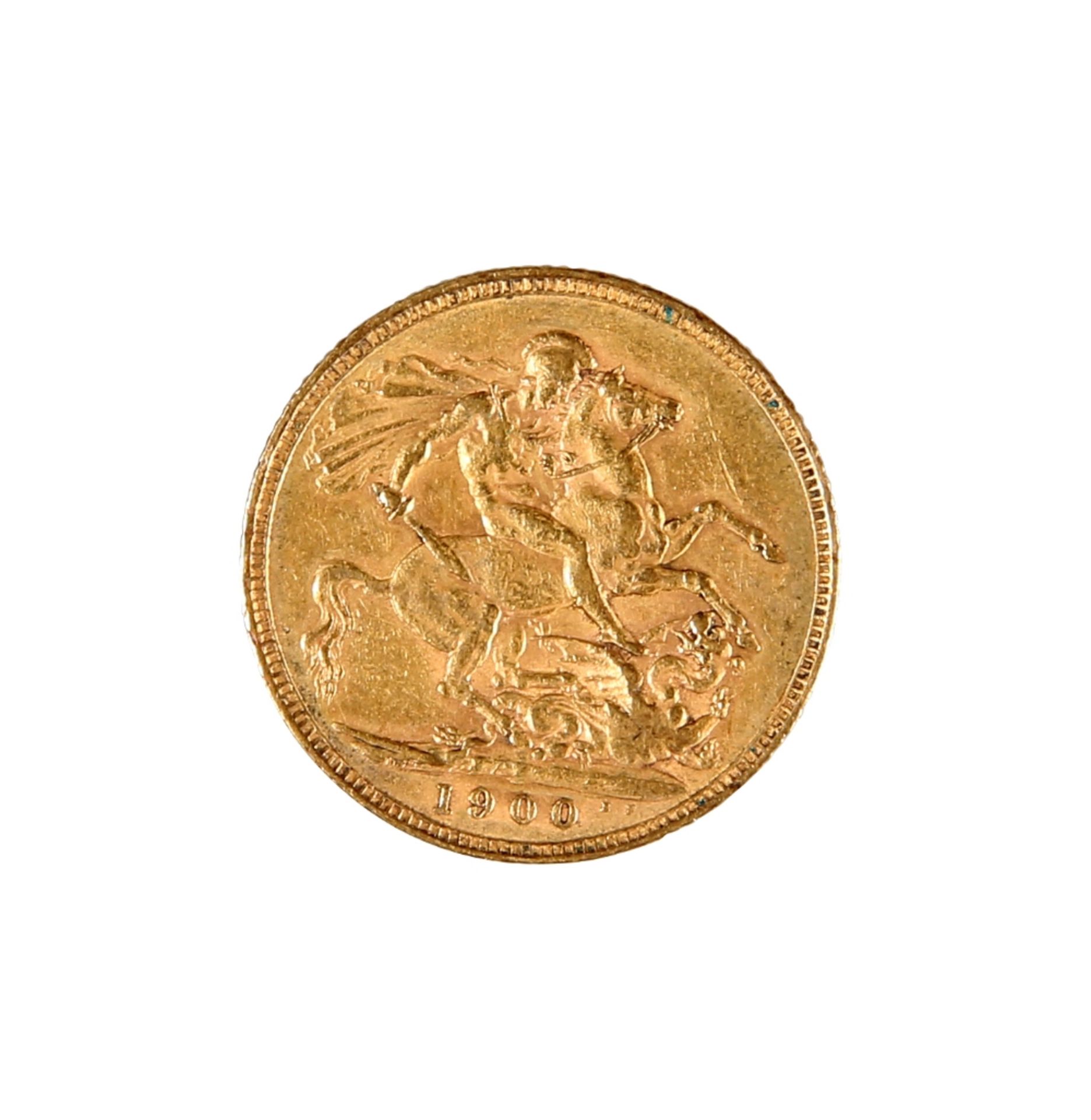 A VICTORIA GOLD SOVEREIGN, 1900. - Bild 2 aus 2