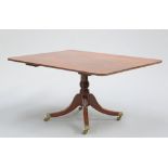 A REGENCY MAHOGANY TILT-TOP BREAKFAST TABLE