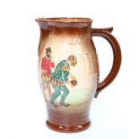 A LARGE ROYAL DOULTON SIR FRANCIS DRAKE POTTERY JUG