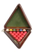 A VINTAGE SNOOKER CARRYING CASE