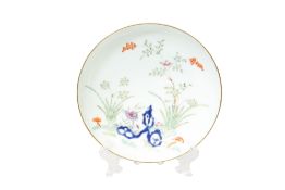 A CHINESE PORCELAINS SAUCER DISH