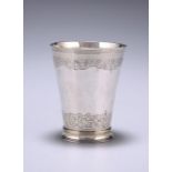 A FINE GERMAN PARCEL-GILT SILVER BEAKER