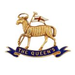 A QUEEN'S WEST SURREY REGIMENT BROOCH