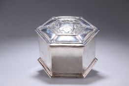 AN ARTS AND CRAFTS SILVER BOX by Omar Ramsden & Alwyn Carr