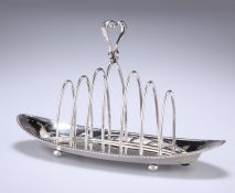 AN EDWARDIAN SILVER TOAST RACK