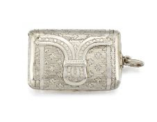 A GEORGE III SILVER VINAIGRETTE