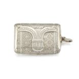 A GEORGE III SILVER VINAIGRETTE