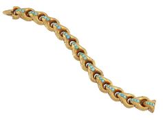 A MID 19TH CENTURY TURQUOISE BRACELET