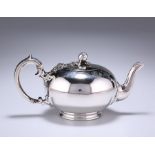 A VICTORIAN SILVER TEAPOT