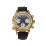 AN 18 CARAT YELLOW GOLD LIMITED EDITION CHRONOGRAPH WRISTWATCH